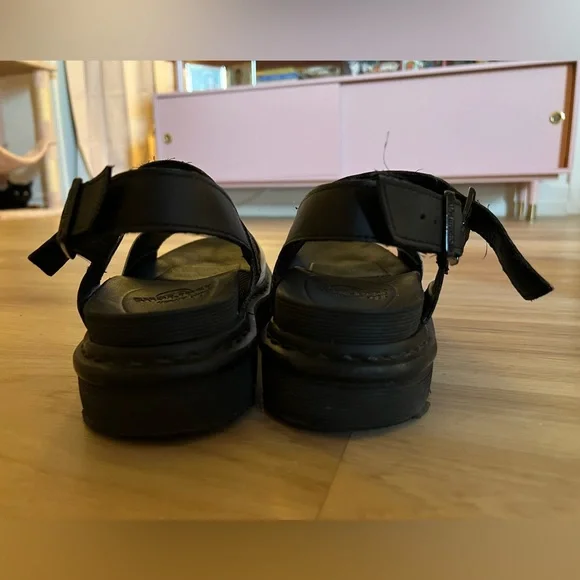 Doc Martens Black & White Platform Sandal - Picture 6 of 8